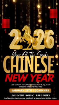 Chinese new year,2026,event Instagram Story template