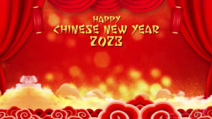 Rød Chinese New Year Celebration Digitalt display Template