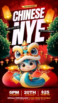 chinese new year Historia de Instagram template