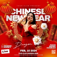 Chinese new year Instagram Plasing template