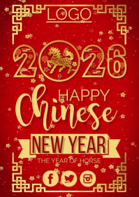 chinese new year A1 template