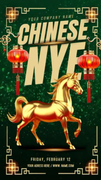 Chinese New Year เรื่องราวบน Instagram template