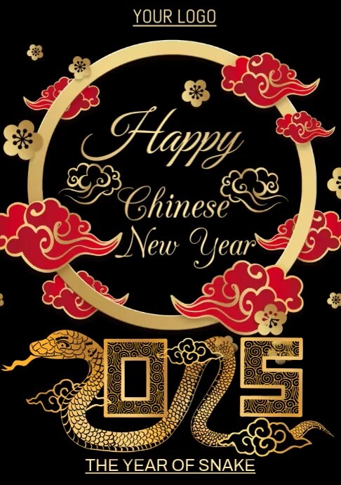 chinese new year A3 template