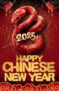 chinese new year Halbe Seite breit template