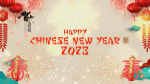 Gul Chinese New Year Celebration Digitalt display Template