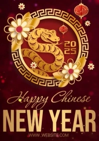 chinese new year A3 template