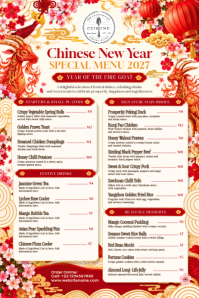 White Chinese New Year Celebration Poster Template - Page 2