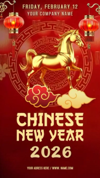 Chinese New Year Ekran reklamowy (9:16) template