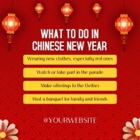 Chinese New Year Event Post Instagram template