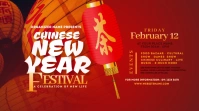 Chinese New Year Festival Twitter Post template