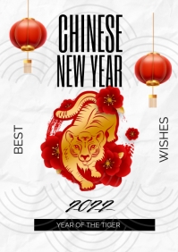 Yellow Chinese New Year Flyer Template | PosterMyWall