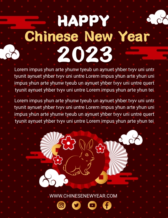 Chinese New Year Flyer Template | PosterMyWall