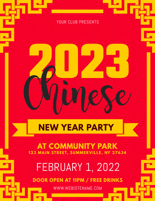 Customize 1 890 Chinese New Year Poster Templates Postermywall