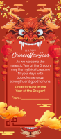 Chinese New Year Greeting Cover Template Karta reagałowa