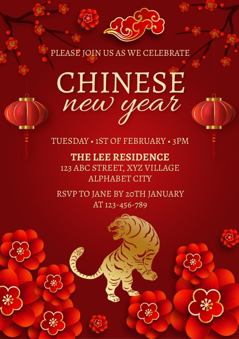 chinese new year invitations printable chinese new year invitations printable