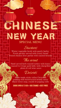 Chinese New Year Menu Instagram Story template