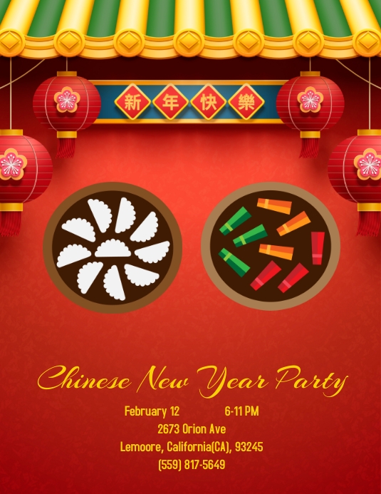 Copy of chinese new year part celebration | PosterMyWall