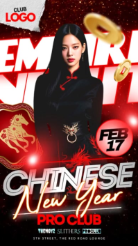 Chinese New Year Party Instagram Story template