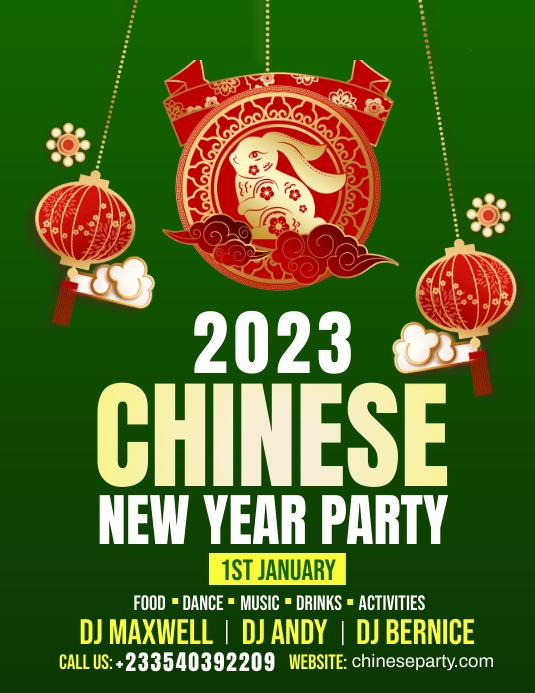 Chinese New Year Party Flyer Template | PosterMyWall