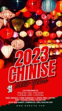 Chinese New Year Party Instagram Story template