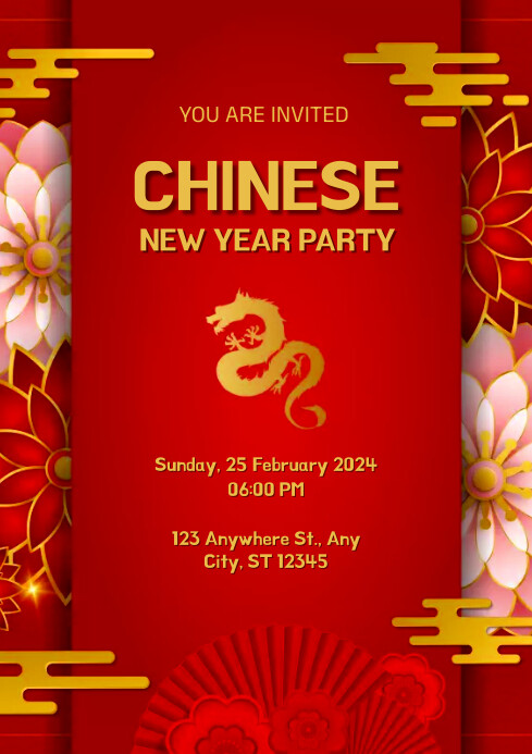 chinese new year party invitation wording chinese new year party invitation wording