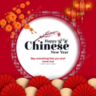 Chinese New Year Post Kwadrat (1:1) template