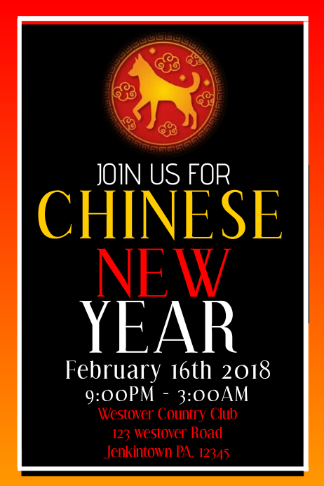 Copy of Chinese New Year | PosterMyWall