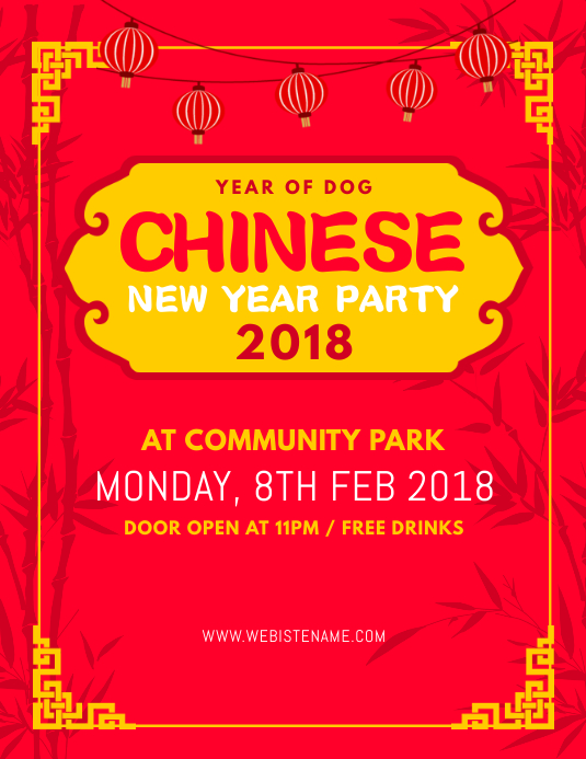 Chinese New Year Flyer Template | PosterMyWall