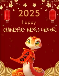 Chinese New Year template Pamflet (Letter AS)
