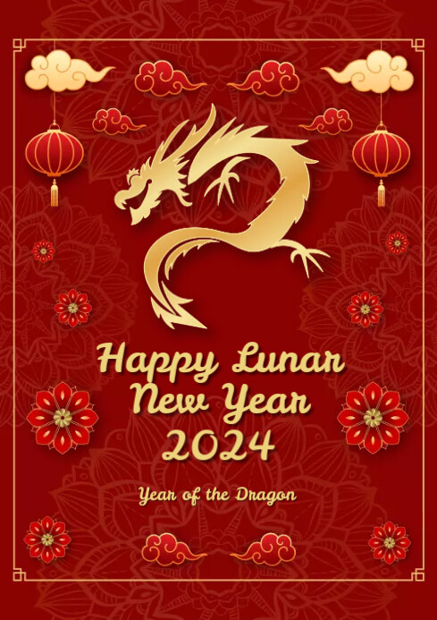 chinese new year template A4