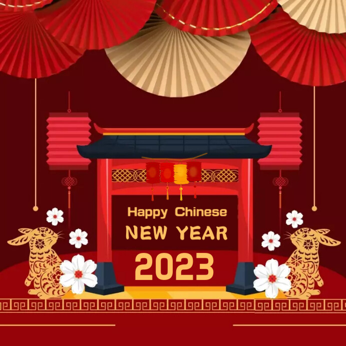 Chinese New Year Template Instagram Plasing