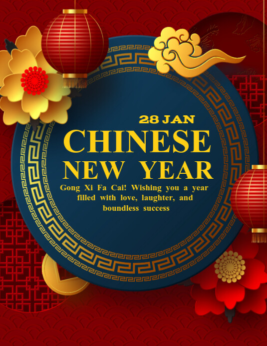 Chinese New Year Template Flyer (us Letter) | PosterMyWall