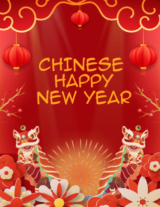 Copy of Chinese New Year Template Flyer (us Letter) | PosterMyWall