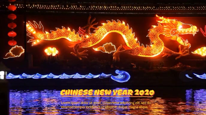 Chinese New Year Video Template Postermywall