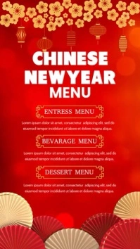 Chinese Newyear Menu Instagram Story template