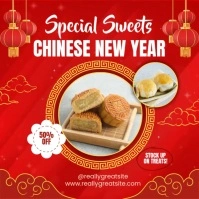 Chinese Newyear Special Sweets Post Instagram template