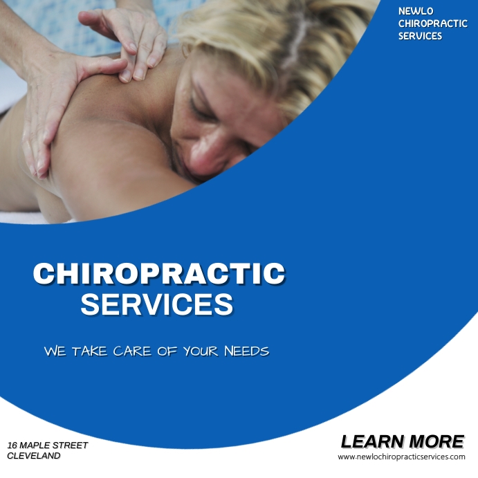 Chiropractic Advertising Instagram Post template