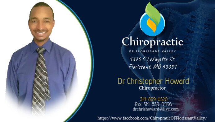 Chiropractic OF Florissant Valley 7 Tarjeta de Presentación template