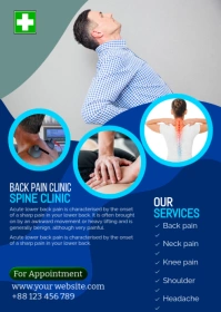 Chiropractic Services Clinic Flyer Template A6