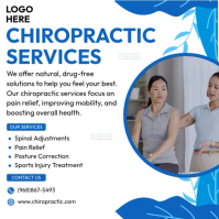 Chiropractic Services Instagram-bericht template