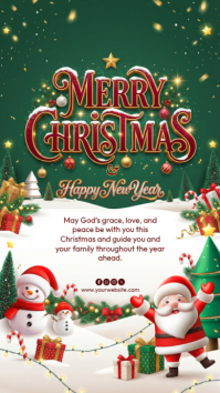 chistmas celebration Instagram Story template