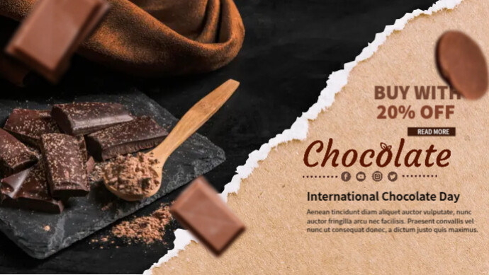 Chocolate Advertisement Template | PosterMyWall