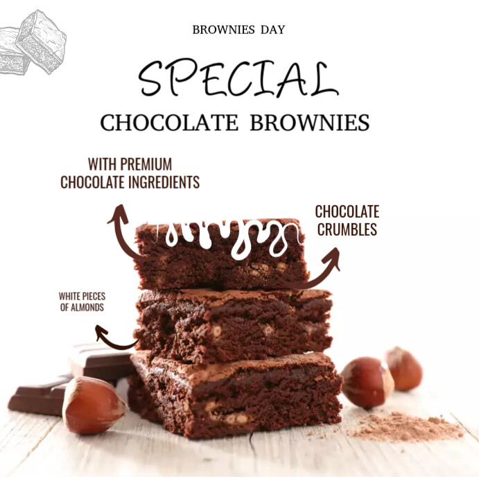 Chocolate Brownies Template PosterMyWall