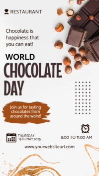 Chocolate day, Instagram Story template