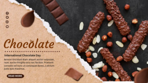 สีน้ำตาล International Chocolate Day Facebook-covervideo Template