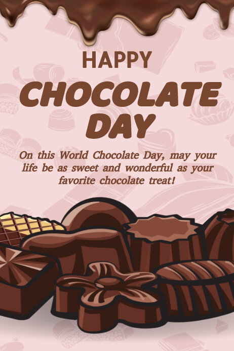 Brown Chocolate Day Posters Template | PosterMyWall