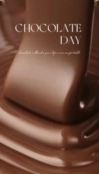 Chocolate Day Business Card template