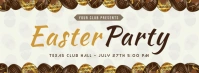 Chocolate Easter Party Invitation Banner Couverture Facebook template