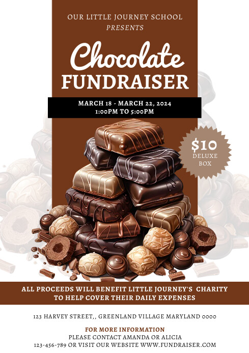 Chocolate Fundraiser Template | PosterMyWall