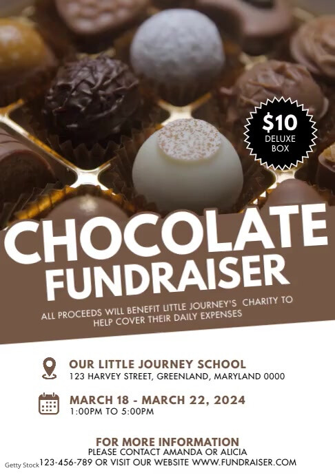 Chocolate Fundraiser Template | PosterMyWall